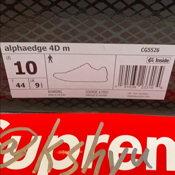 *Sold* Adidas Alphaedge 4D - Picture 6 of 7